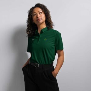 under-armour-womens-polo-shirt-forest-green right life style