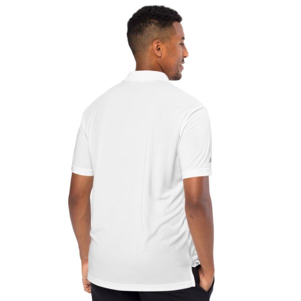 adidas performance polo shirt white back men