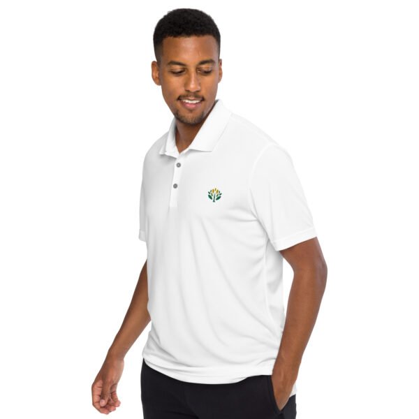 adidas performance polo shirt white left front