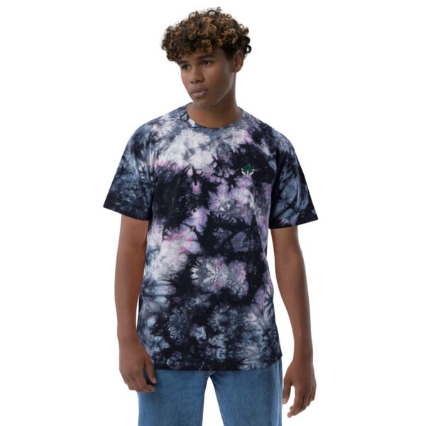 Oversized tie dye t-shirt milky way front