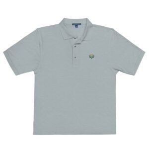 premium polo shirt cool heather front