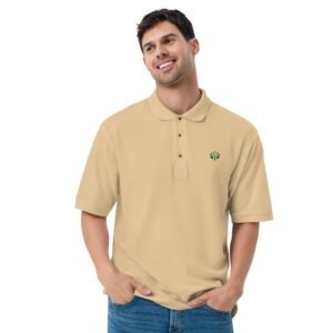 premium polo shirt stone front