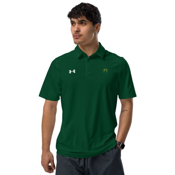 under armour mens polo shirt forest front