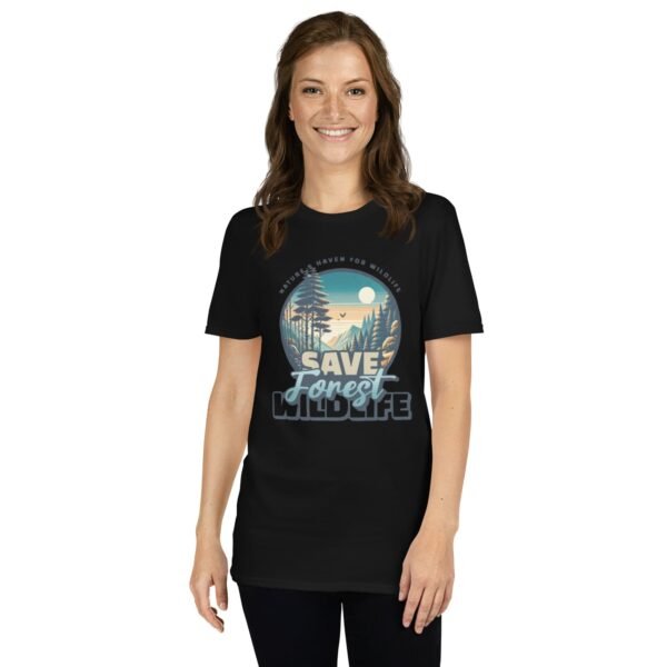 unisex basic softstyle t-shirt black front