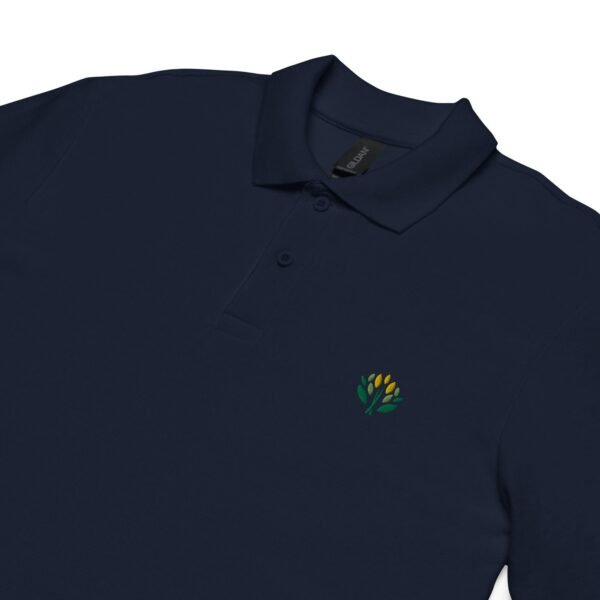 unisex pique polo shirt navy product detail