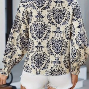 Blouse & shirt in Navy blue color back