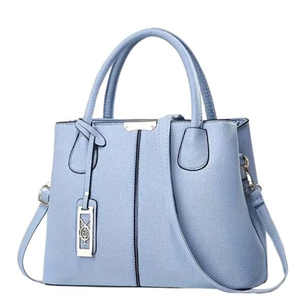 Lake blue tote bag Front