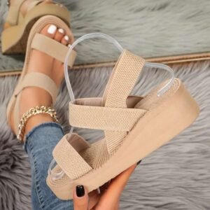 Khaki Summer sandal Mockup