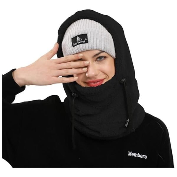 Breathable and wind-resistant ski mask for outdoor sports and cold weather protection.