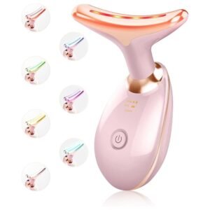 7-color LED facial beauty device for skin care and rejuvenation