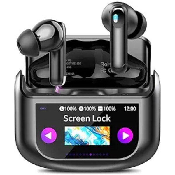 Wireless earbuds with ANC noise cancellation technology for clear sound