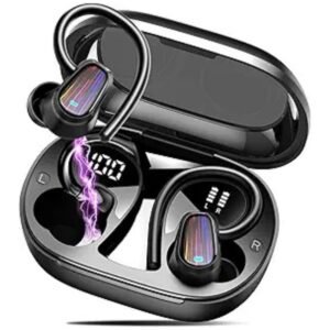 Wireless earbuds Bluetooth 5.4 with fast connection and low latency for seamless listening.