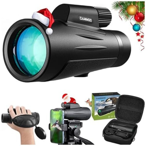 12x50 Monocular for Adults with BAK-4 prism and SMC lens for clear vision