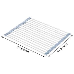 Roll Up Dish Drying Rack for Kitchen Sink, 17.5 x 11.8 inches