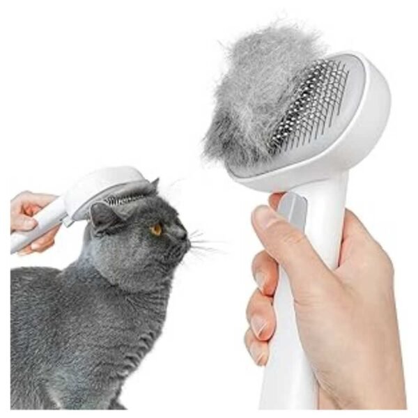 Cat brush for shedding and grooming