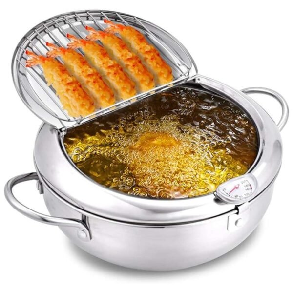 Stainless Steel Deep Fryer Pot with Temperature Control