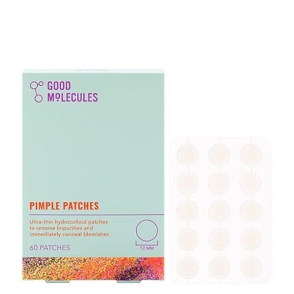 Pimple patches (60 patches) in packaging, ideal for acne care and blemish concealment