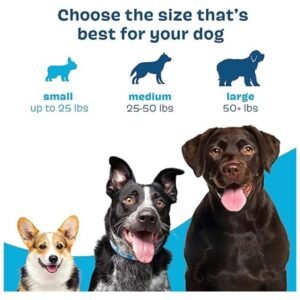 Size chart for selecting the best dog chew stick size for your pet