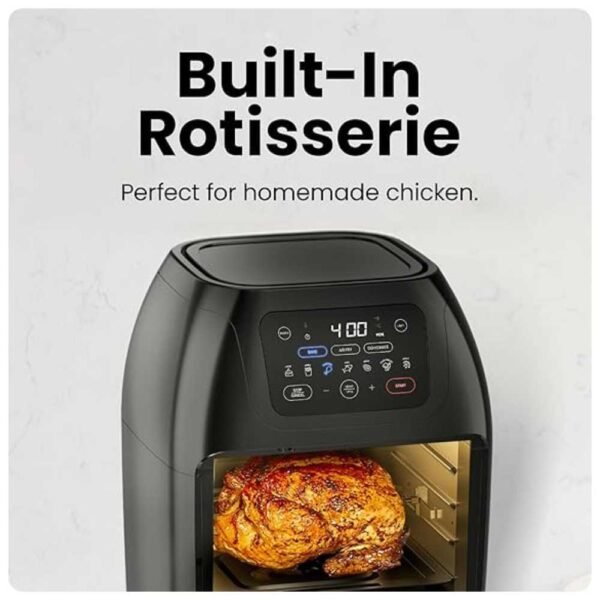 Built-in Rotisserie Digital Air Fryer, Perfect for Homemade Chicken and Crispy Roasts