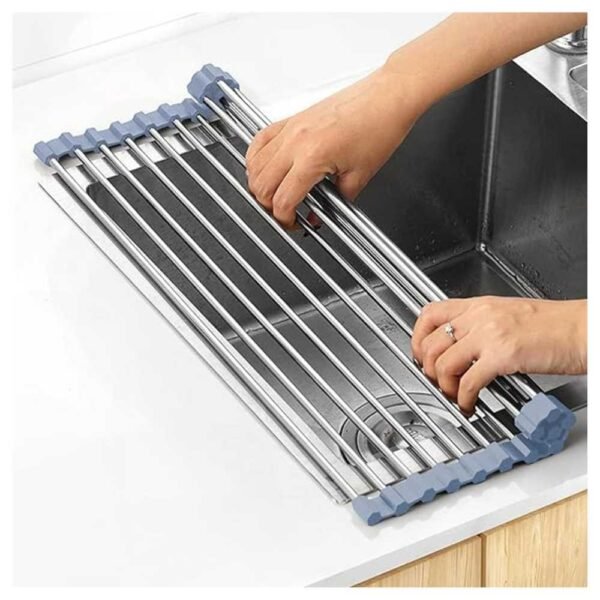 Roll Up Dish Drying Rack for Kitchen Sink, Space-Saving