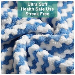 Microfiber kitchen towels soft and perfect for streak-free cleaning of dishes