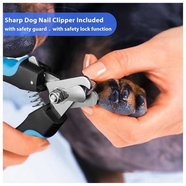 Dog Nail Grinder and Sharp Nail Clipper Kit with 3 speeds