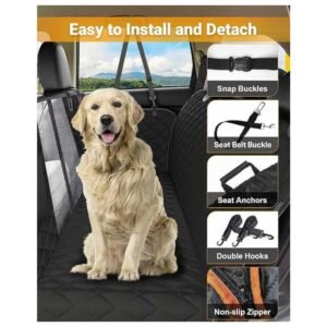 Multiple installation modes (Hammock, Truck, Seat) for Dog Car Seat Cover, allowing customizable setup for your vehicle