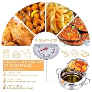 Temperature Control Instruction for Deep Fryer Pot - Precise Monitoring for Perfect Frying