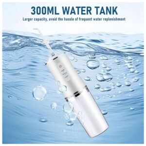 300ml large water tank for the electric water flosser, offering convenience for fewer refills