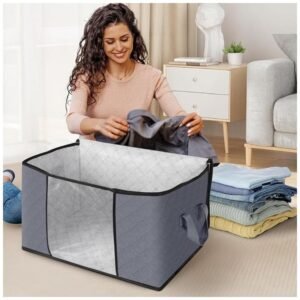 Storage bag with see-through window for convenient identification of contents