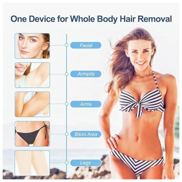 Effective laser hair removal treatment for legs, arms, and bikini area