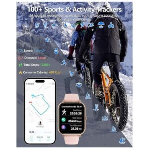 24/7 health monitoring smartwatch tracking heart rate and sleep.