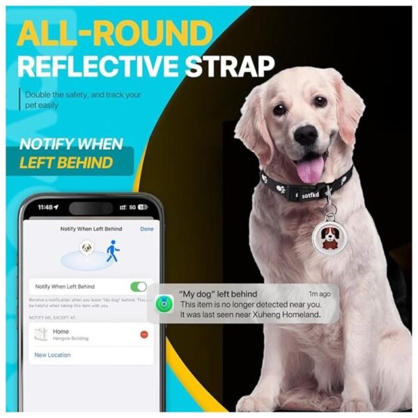 All-round reflective strap for enhanced visibility and safety during walks.