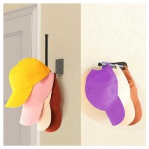 Stainless steel hat racks, rust-resistant, holds 10-15 hats, wall-mounted view