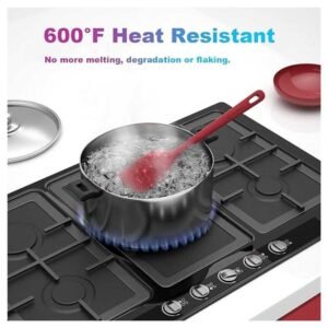 Heat-resistant silicone spatulas safe for high-temperature cooking and baking