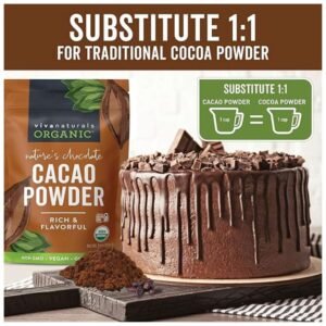 Naturals Organic Cacao Powder - Perfect for Baking Cakes