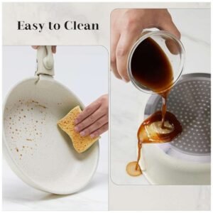 Easy-to-Clean Nonstick Kitchen Cookware Set