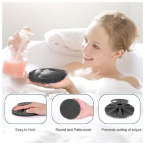 Shower brush with ergonomic handle, perfect for exfoliating and cleansing