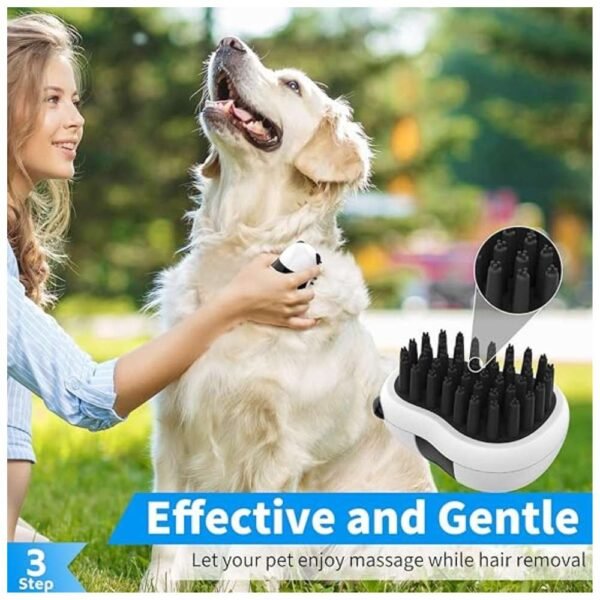 Soft silicone Dog Shampoo Brush providing a gentle and effective bath for pets