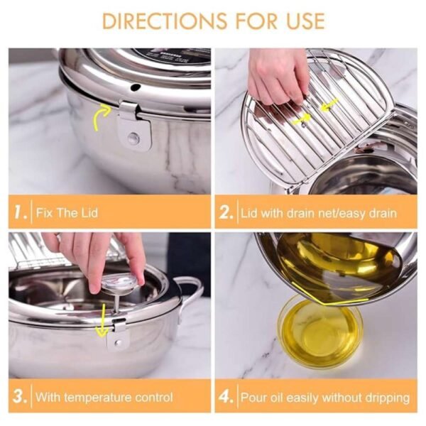 Directions for Use - Step-by-Step Instructions for Operating Deep Fryer Pot