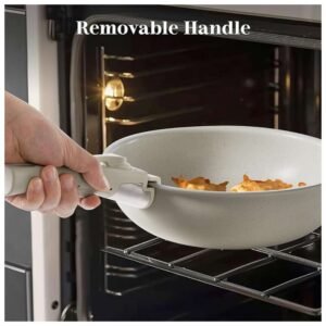 Removable Handle Kitchen Cookware Set for Easy Storage