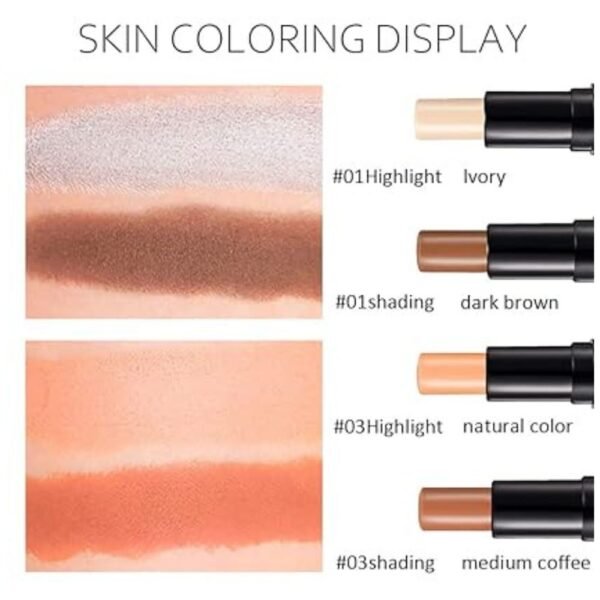 Highlight and Contour Kit for Sculpted, Defined Face with Natural Shades