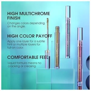 Paraben-Free Glitter Multichrome Eyeshadows Safe for Sensitive Skin