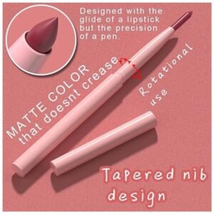 Retractable lip liner pencils in action, demonstrating the no-sharpening convenience