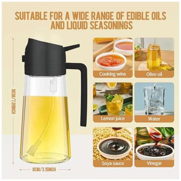 Multi-Purpose Oil Dispenser for Cooking, Grilling, and Baking