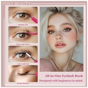 Beginner-friendly eyelash extension kit with mapping guidelines for perfect application