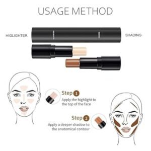 Step-by-Step Application of Highlight and Contour Kit for Sculpted Look