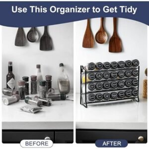 Collapsible funnel included for mess-free spice jar refilling