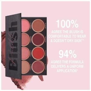 Cream blush palette with smooth, blendable texture for a matte finish.