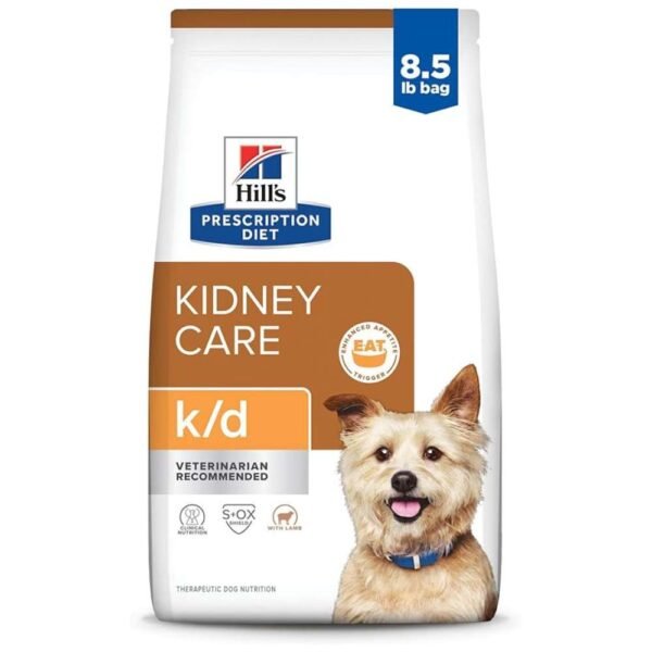 Bag of Prescription Diet k/d Kidney Care with Lamb Dry Dog Food